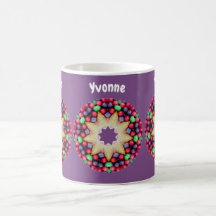 YVONNE ~ Personalised Easter Candy Pattern Coffee  Mug