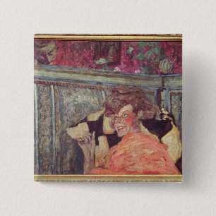 Yvonne Printemps and Sacha Guitry c.1912 15 Cm Square Badge