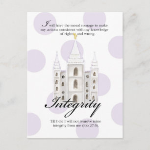 YW Value Card- Integrity Postcard