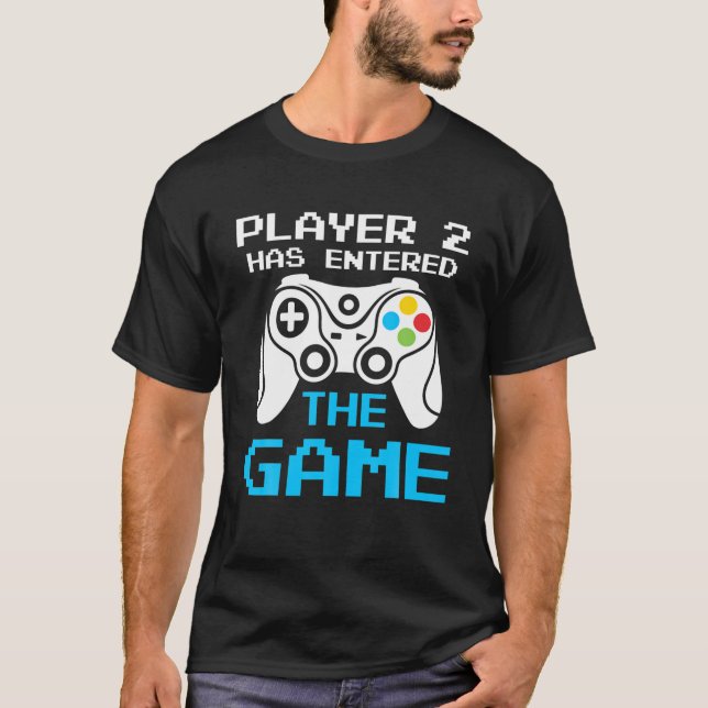 Yxwd Player 2 Has Entered The Game Gamer New Baby T-Shirt (Front)