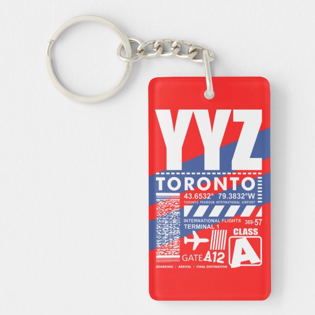 YYZ Toronto Airport Key Ring (Front)