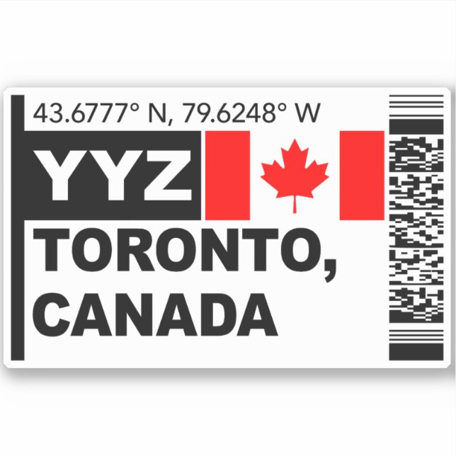 YYZ Toronto Boarding Pass - Canada Travel (Front)