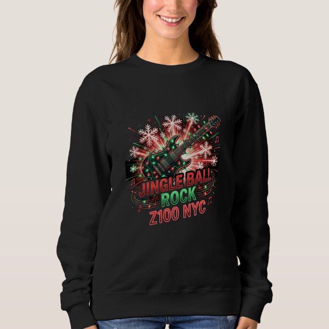 Z100 Jingle Ball NYC Crewneck – Women’s Holiday Mu Sweatshirt (Front)