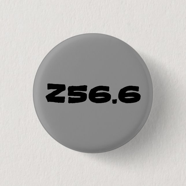 Z56.6 STRESS!!! 3 CM ROUND BADGE (Front)
