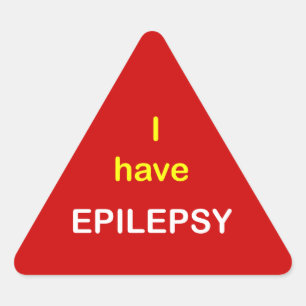 z9 - I have EPILEPSY. Triangle Sticker