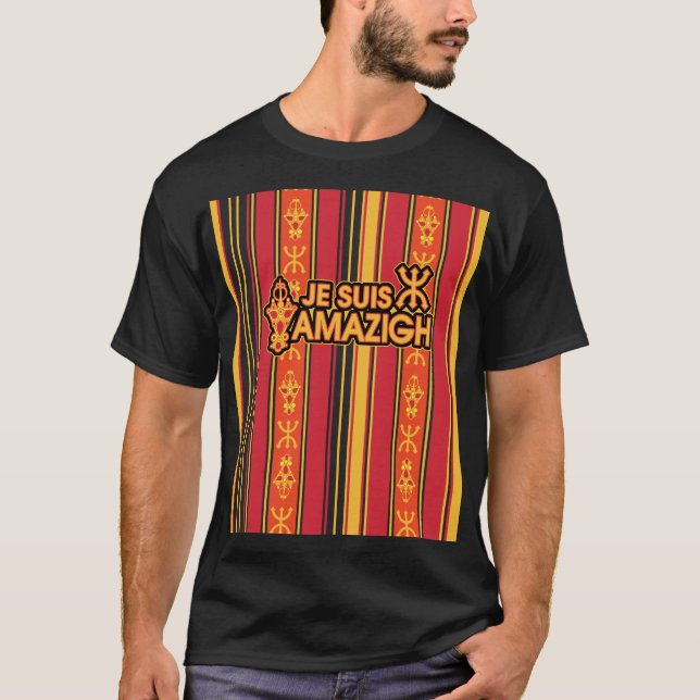 Z AMAZIGH MY BEAUTIFUL MOTIVE OF CULTURE BERBERE T-Shirt (Front)