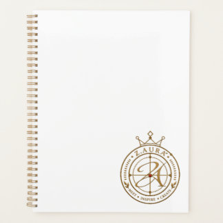 Z.AURA™ Gold Hardcover Journal | 8.5" × 11 Planner