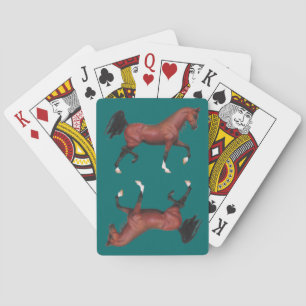 Z Brown Bay Horse Pony Lover Playing Cards