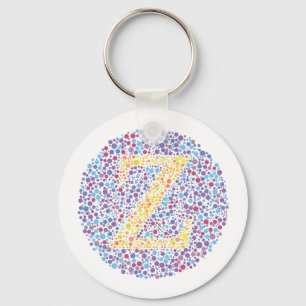 “Z” Eye Test Letter Key Ring