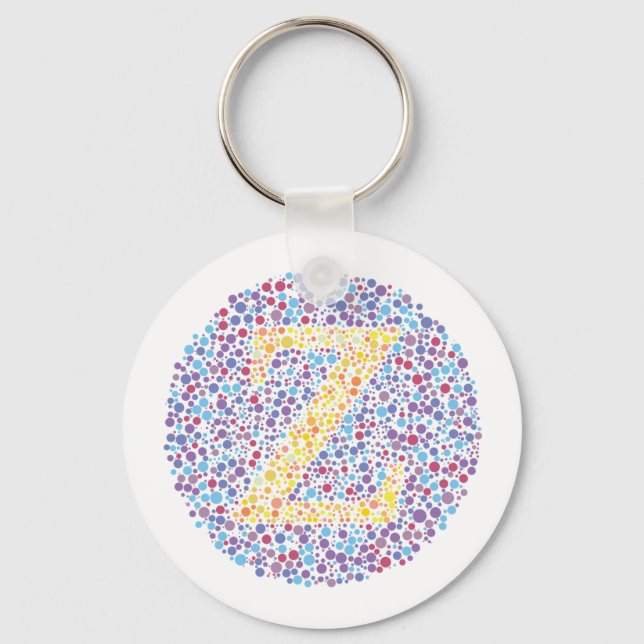 “Z” Eye Test Letter Key Ring (Front)