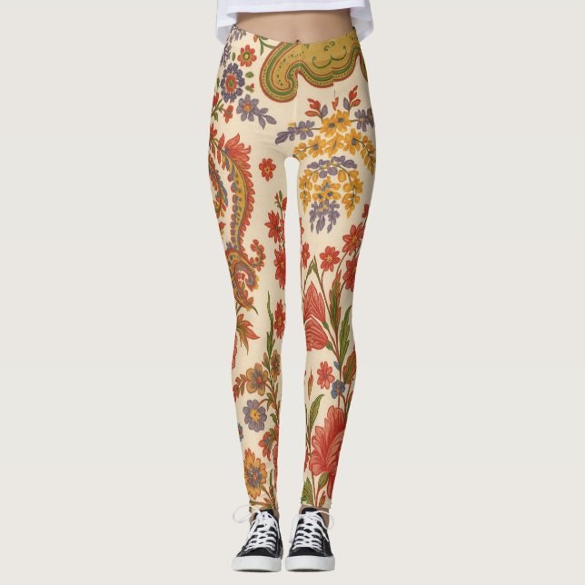 Z Flowers in arts legging (Front)