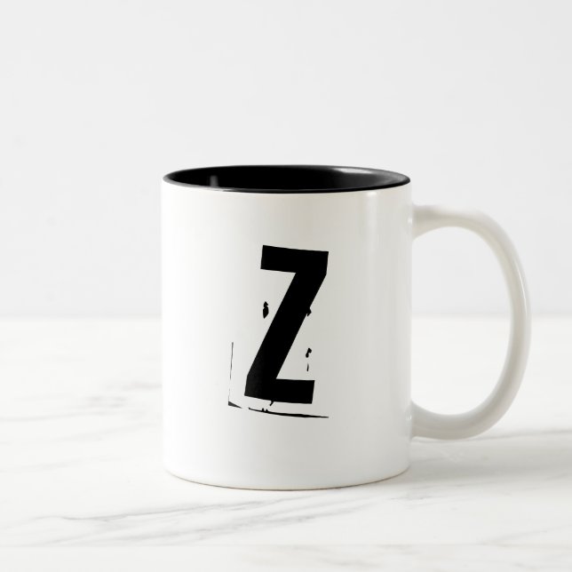 "Z" initial/monogram mug (Right)