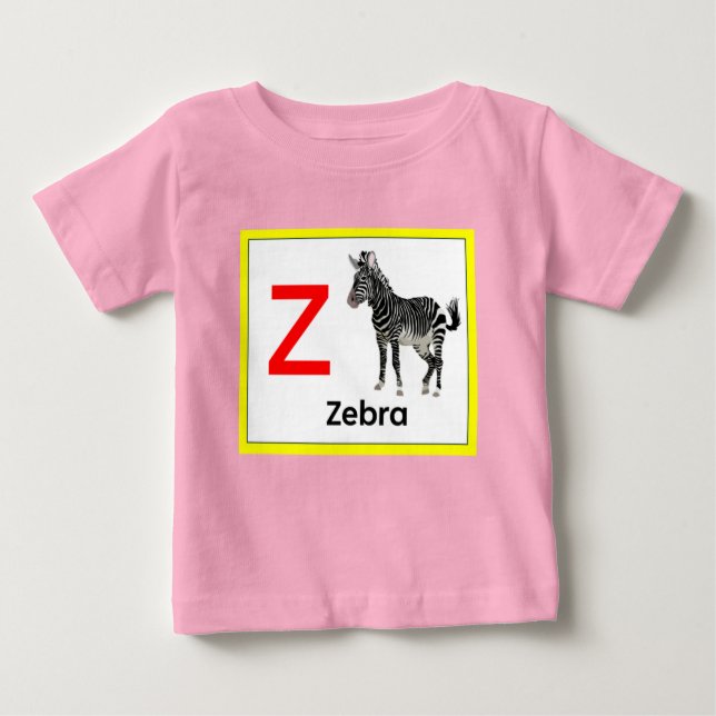 Z is for Zebra Baby T-Shirt (Front)