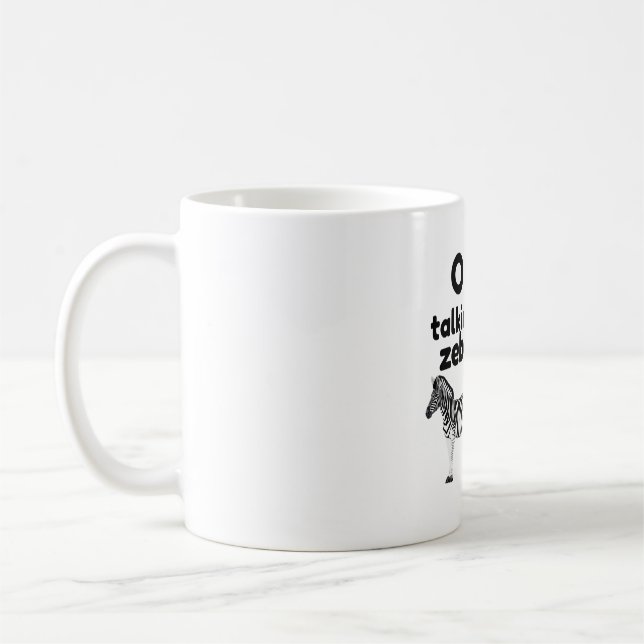 Z is for Zebra Coffee Mug (Left)