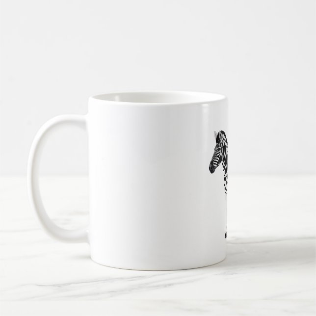 Z is for Zebra Coffee Mug (Left)