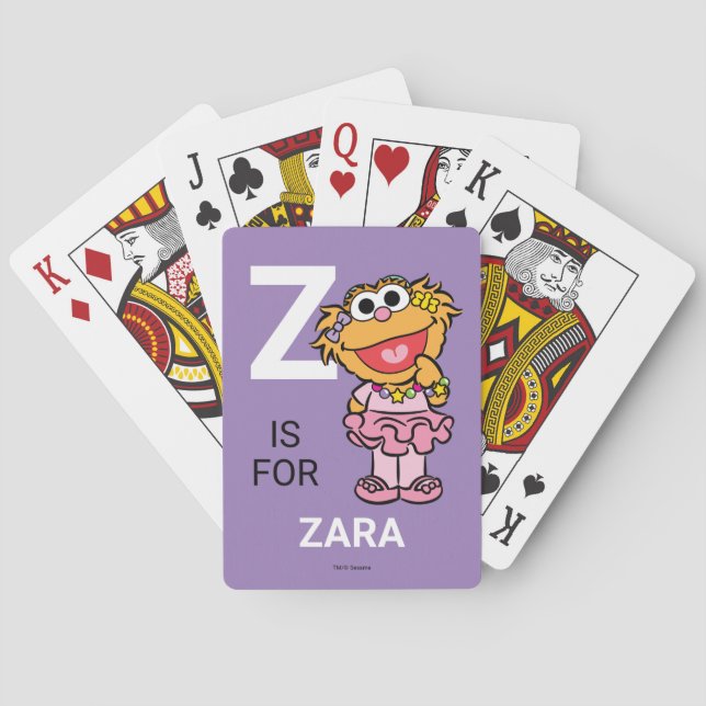 Z is for Zoe |  Playing Cards (Back)