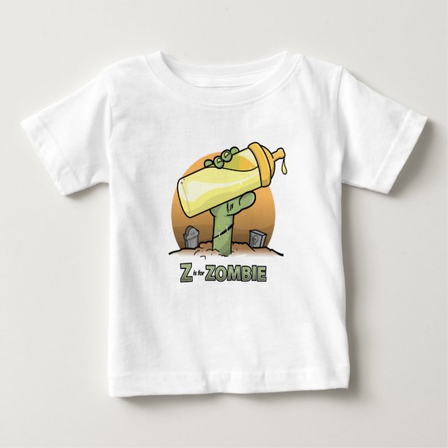 "Z" is for Zombie "Bottle" Infant T-Shirt (Front)
