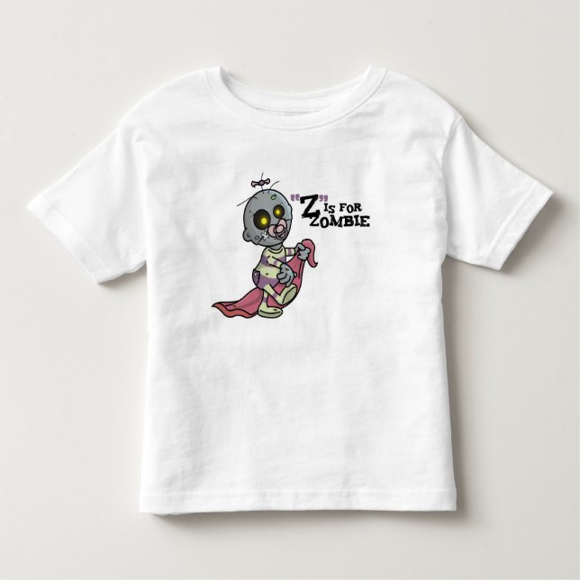 "Z" is for Zombie w/ Blanket (Girls) Tshirt (Front)