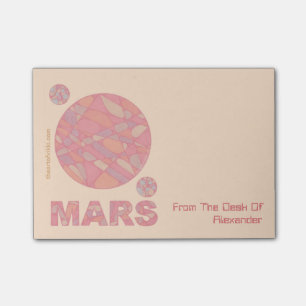 Z Mars Geek The Red Planet Personalised Notes