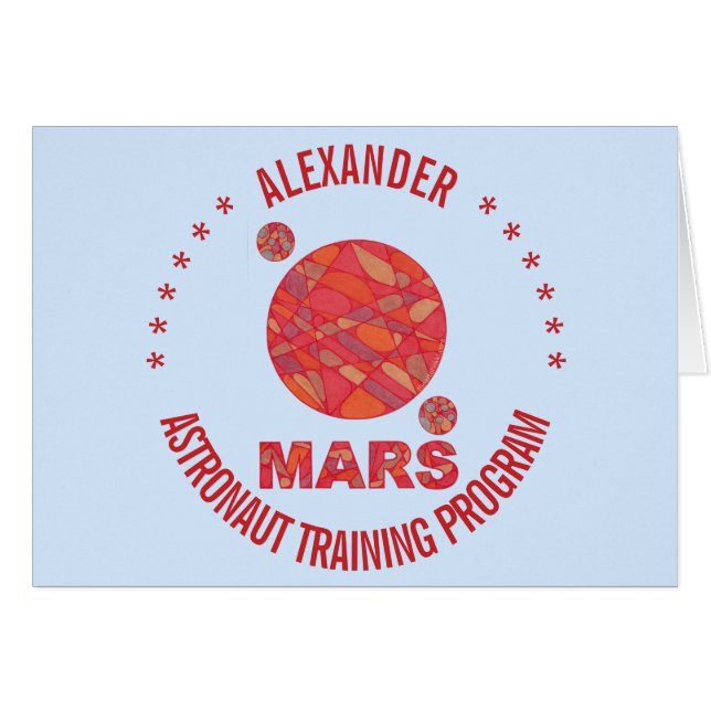 Z Mars The Red Planet Space Geek Solar System Fun (Front Horizontal)