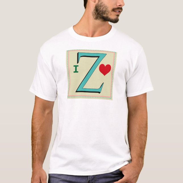 Z MONOGRAM LETTER T-Shirt (Front)