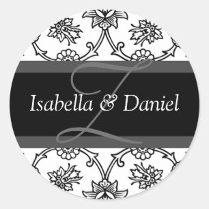 Z Monograms For Wedding Invitation Seals