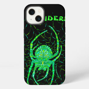 Z Neon Green Spider Spooky Arachnid Halloween Fun iPhone 13 Case