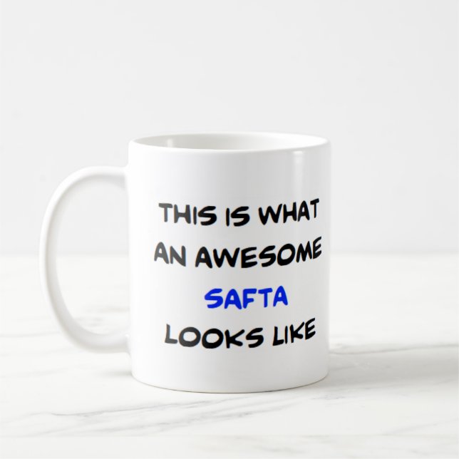 z safta, awesome coffee mug (Left)