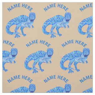 Z T-Rex Dinosaur Colourful Prehistoric Animal Fabric