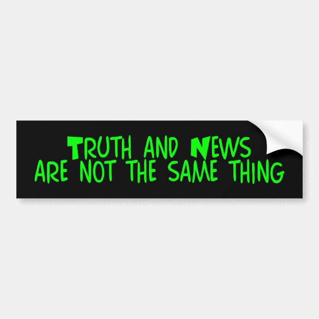 z_truthnews bumper sticker (Front)