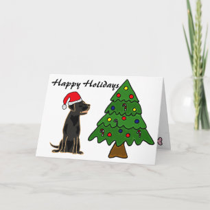 ZA- Black Labrador Christmas Card