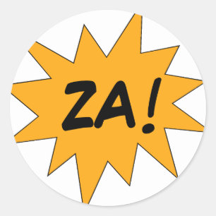 ZA! CLASSIC ROUND STICKER