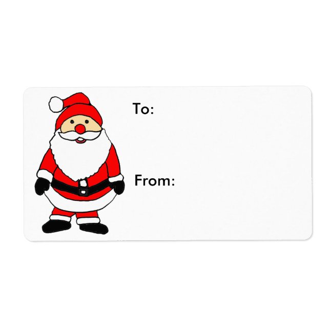 ZA- Santa Claus Shipping Labels (Front)