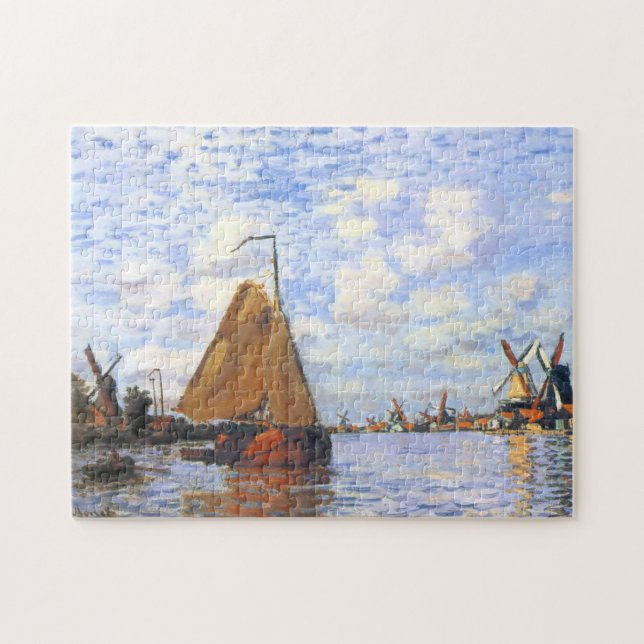 Zaan at Zaandam Monet Fine Art Jigsaw Puzzle (Horizontal)