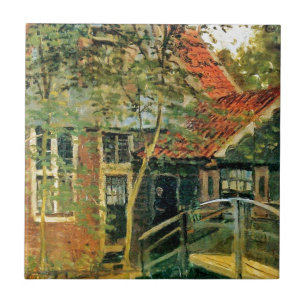 Zaandam, Little Bridge by Claude Monet Tile