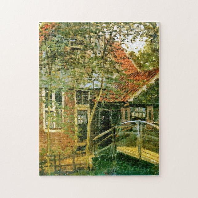 Zaandam Little Bridge Monet Fine Art Jigsaw Puzzle (Vertical)
