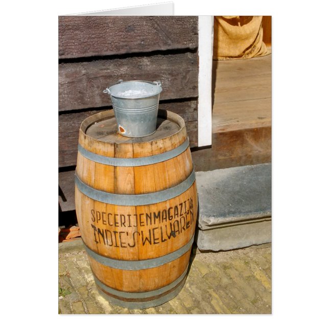 Zaanse Schans Spice Warehouse Barrel (Front)