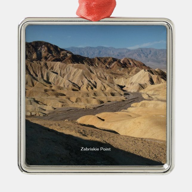 Zabriskie Point - Death Valley, California Metal Tree Decoration (Front)