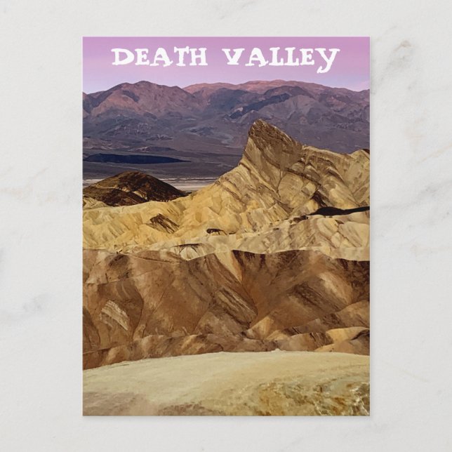 Zabriskie Point Death Valley National Park Postcard (Front)