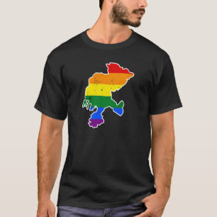Zacatecas Mexico Rainbow Flag LGBT Pride Flag T-Shirt