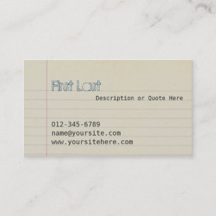 Zach Business Card