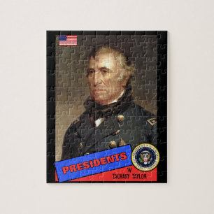 Zachary Taylor Baseball Card Jigsaw Puzzle