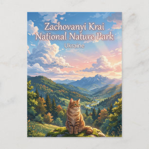 Zachovanyi Krai National Nature Park Ukraine Postcard