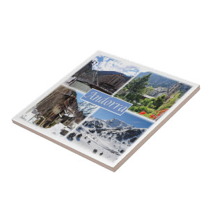 zAD003 ANDORRA, La Vella, mosaic, Ceramic Tile