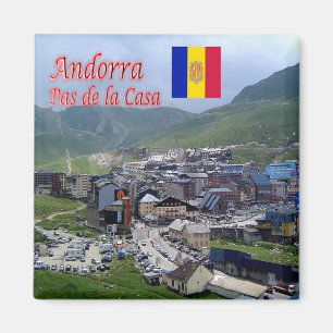 zAD005, PAS DE LA CASA, Andorra, Fridge Magnet