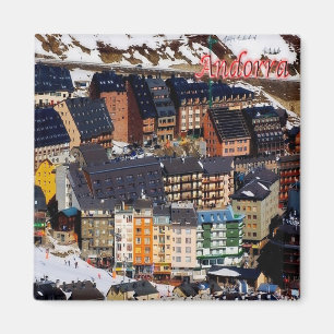 zAD006, ANDORRA panorama, Fridge Magnet