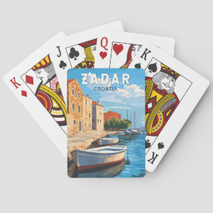 Zadar Croatia Travel Art Vintage Playing Cards