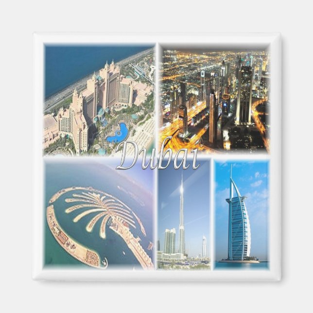 zAE007 DUBAI, United Arab Emirates, Asia, Fridge Magnet (Front)