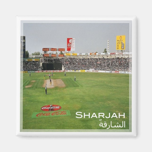 zAE020 CRICKET MATCH at SHARJAH, UAE, Asia, Fridge Magnet (Front)