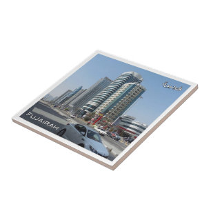 zAE030 FUJAIRAH buildings, UAE, The Middle East,  Ceramic Tile